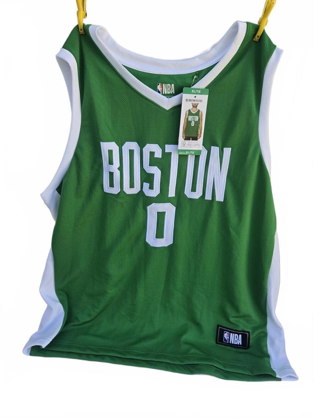 Boston Celtics Tatum #0 Green NBA Jersey X Large XL